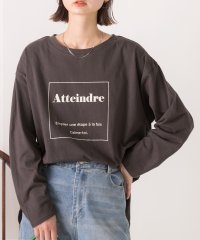 ad thie/【2023AW新作】ロゴプリント オーバーサイズTシャツ/505570774