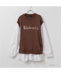 MAC HOUSE(kid's)/RICH MIX リッチミックス レイヤード風ドッキングプルオーバー 335574106/505570863