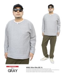 one colors/ニットソー メンズ 大きいサイズ キーネック フェイクレイヤード 裏起毛 長袖Tシャツ ニット カットソー セーター 暖かい ニットセーター ロンT 長袖 Tシ/505570914