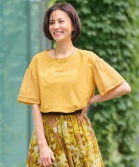 JIYU-KU（SMALL SIZE）/【WEB限定カラーあり】【UVカット・吸水速乾・洗える】ツイストプレーンラッフルスリーブ カットソー/505571667