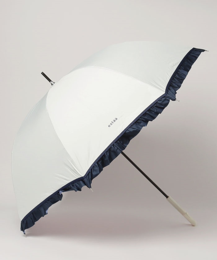 エスタ estaa 晴雨兼用日傘 バイカラーフリル(505498612
