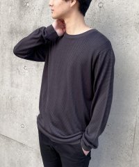 COMME CA ISM MENS/デザインベーシック ハイゲージ クルーネック ニットプルオーバー/505518397