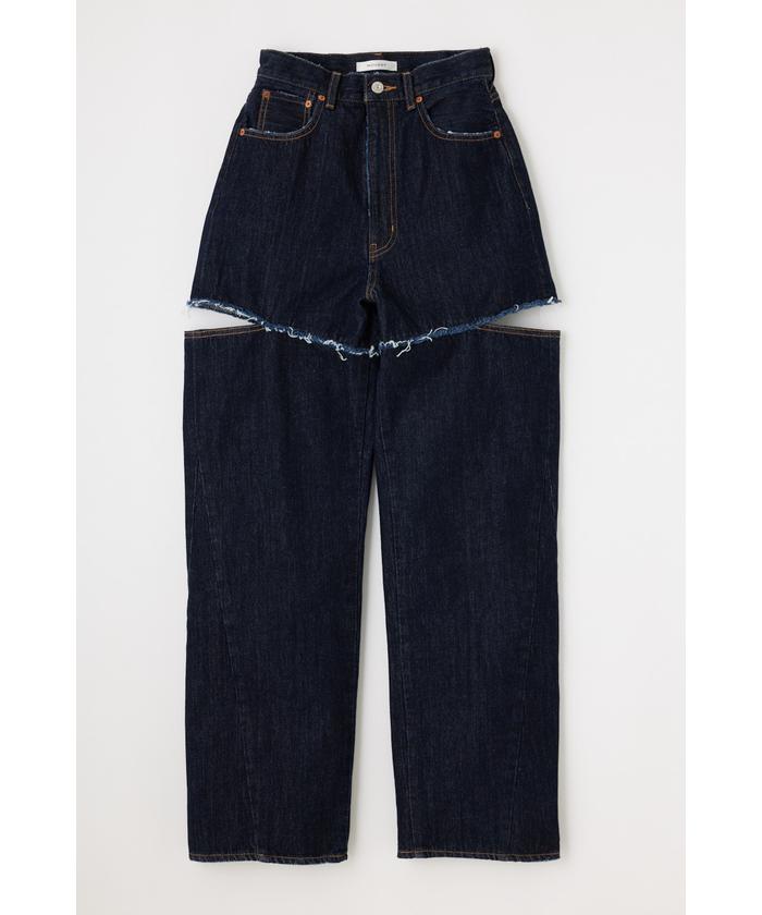 セール 70%OFF】CUT OUT WIDE STRAIGHT(505572485) | マウジー
