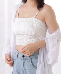 Lace Ladies/レースレディース Lace Ladies シャーリングカップインキャミソール/505573623