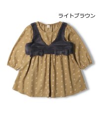 Kids Zoo/【子供服】 kid´s zoo (キッズズー) ビスチェ付さくらんぼ柄長袖ワンピース 80cm～130cm W60310/505573861