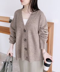reca/レカ reca Vネックリブ編みニットカーディガン（bel－eb－5111）/505574549