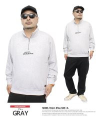 one colors/ジェニュイン ディッキーズ(GENUINE Dickies) ハーフジップ スウェット メンズ 大きいサイズ ロゴ プリント 裏毛 スタンド トレーナー ハーフ/505570930