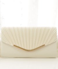 Lace Ladies/レースレディース Lace Ladies スクエア型プリーツフラップクラッチバッグ/505573626