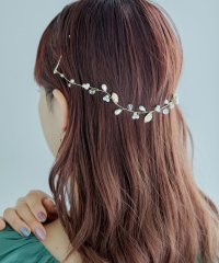 niana/niana ニアナ パーティー ドレス ヘアピン コーム ヘアアクセ アクセサリー リーフ パール ビーズ 小粒 ゴールド シルバー 結婚式 披露宴 二次会 2/505580419