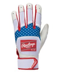 Rawlings/両手用 パッチロゴ バッティンググラブ － USAホワイト/505581635