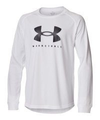 UNDER ARMOUR/UA BOYS TECH BIG LOGO LS T－SHIRTS/505584956