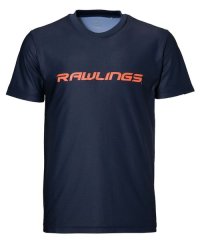 Rawlings/スタイルロゴTシャツ－ネイビー/ダークオレンジ/505588763