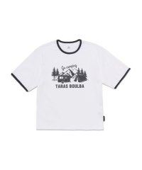 TARAS BOULBA/レディース ヘビーコットン プリントＴシャツ（キャンプ）/505590664