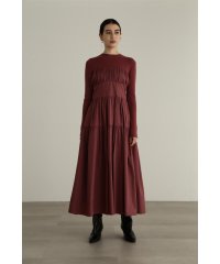 JILL STUART/タフタドッキングギャザーワンピース/505597705