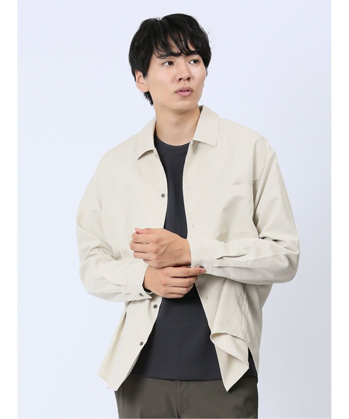 セール】レギュラーカラー長袖オーバーシャツ メンズ シャツ セール】レギュラーカラー長袖オーバーシャツ メンズ シャツ