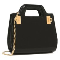 FERRAGAMO/フェラガモ FERRAGAMO ハンドバッグ ショルダーバッグ ワンダ マイクロバッグ ブラック レディース FERRAGAMO 213984 0762512/505599804