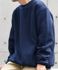 SHIPS any MEN/【SHIPS any別注】LA BLANKS: アメリカ製 Wフェイス クルーネック スウェット◇/505600655