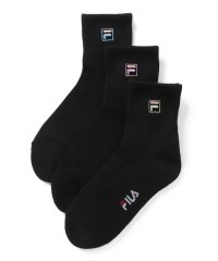 FILA socks Ladies/無地 Fボックスロゴ ショートソックス 3足組　レディース/505491963