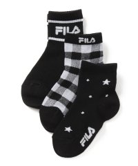 FILA socks Kids/【キッズ】柄 ショートソックス 3足組 ガールズ/505491981