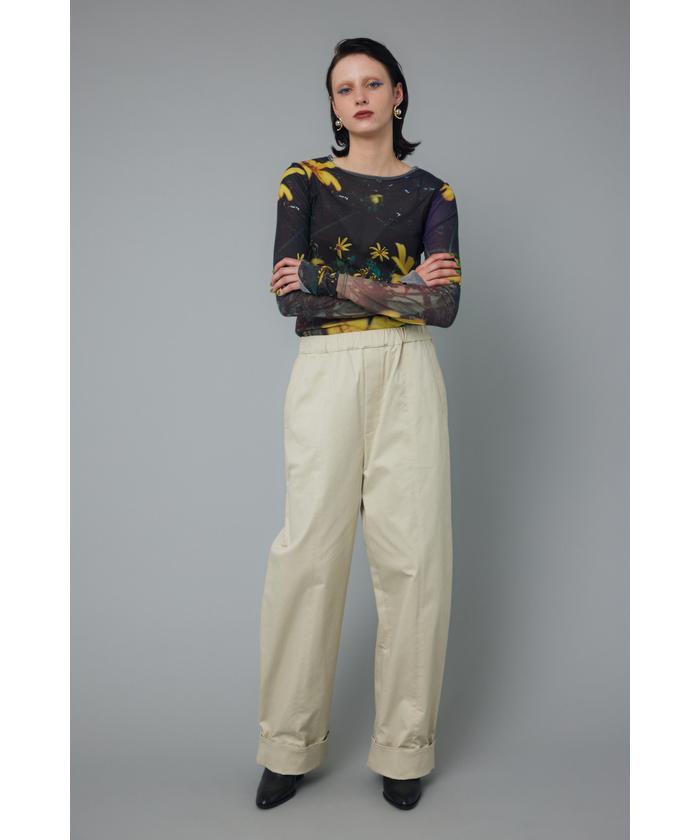 Cocoon cuff pants(505601920) | ヘリンドットサイ(HeRIN.CYE) - d fashion