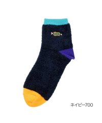 LOGOS/福助 公式 靴下 クルー丈 レディース LOGOS(ロゴス) 無地 ワンポイント 履くフリース  2275－41L<br>婦人 女性 フクスケ fukuske/505602227