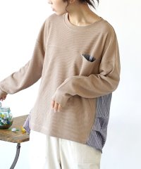 e-zakkamaniastores/ワッフル バック切り替え プルオーバー /505603644