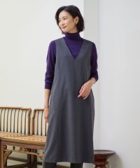 J.PRESS LADIES（LARGE SIZE）/【洗える】LANATEC シャークスキン&ヘリンボーン ジャンパースカート/505614964