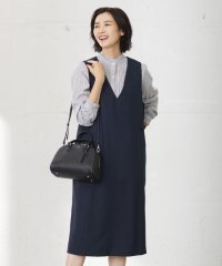 J.PRESS LADIES（LARGE SIZE）/【洗える】LANATEC シャークスキン&ヘリンボーン ジャンパースカート/505614964