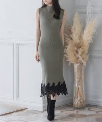 JULIA BOUTIQUE/クラシカルレースタイトニットワンピース/23516/505618298