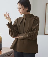 RUIRUE BOUTIQUE/サイドボタンスタンドカラークリーンブラウス(T1275)/505570890