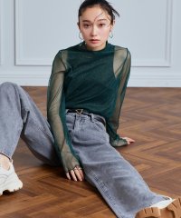 RUIRUE BOUTIQUE/ルイルエブティック RUIRUE BOUTIQUE ラメチュール シアートップス（ボウタイ付）/505570897