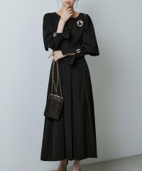 RUIRUE BOUTIQUE/ルイルエブティック RUIRUE BOUTIQUE ショルダー＆スリーブスリットパールタックワンピース/505570899