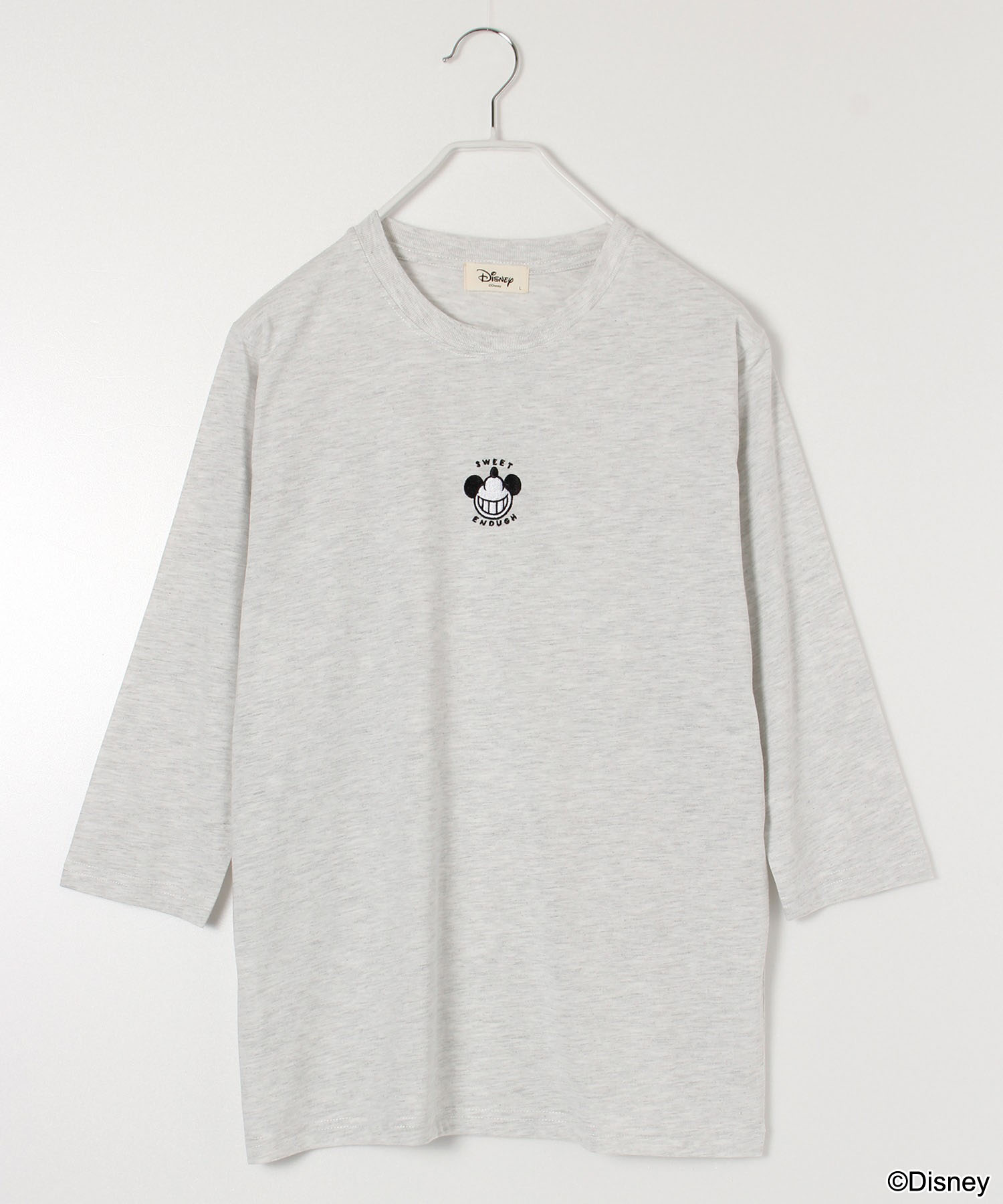 7分袖Tシャツ(ディズニー正規品) ts13862 セール】2025SS Disney/ディズニー ミッキーマウス オーバー