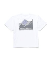 TARAS BOULBA/レディースコットンナイロンプリントポケットTシャツ マウンテン/505621402
