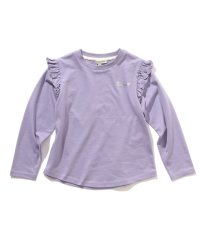 SHOO・LA・RUE(Kids) /【110－140cm】肩フリルラメロゴロンT/505623251