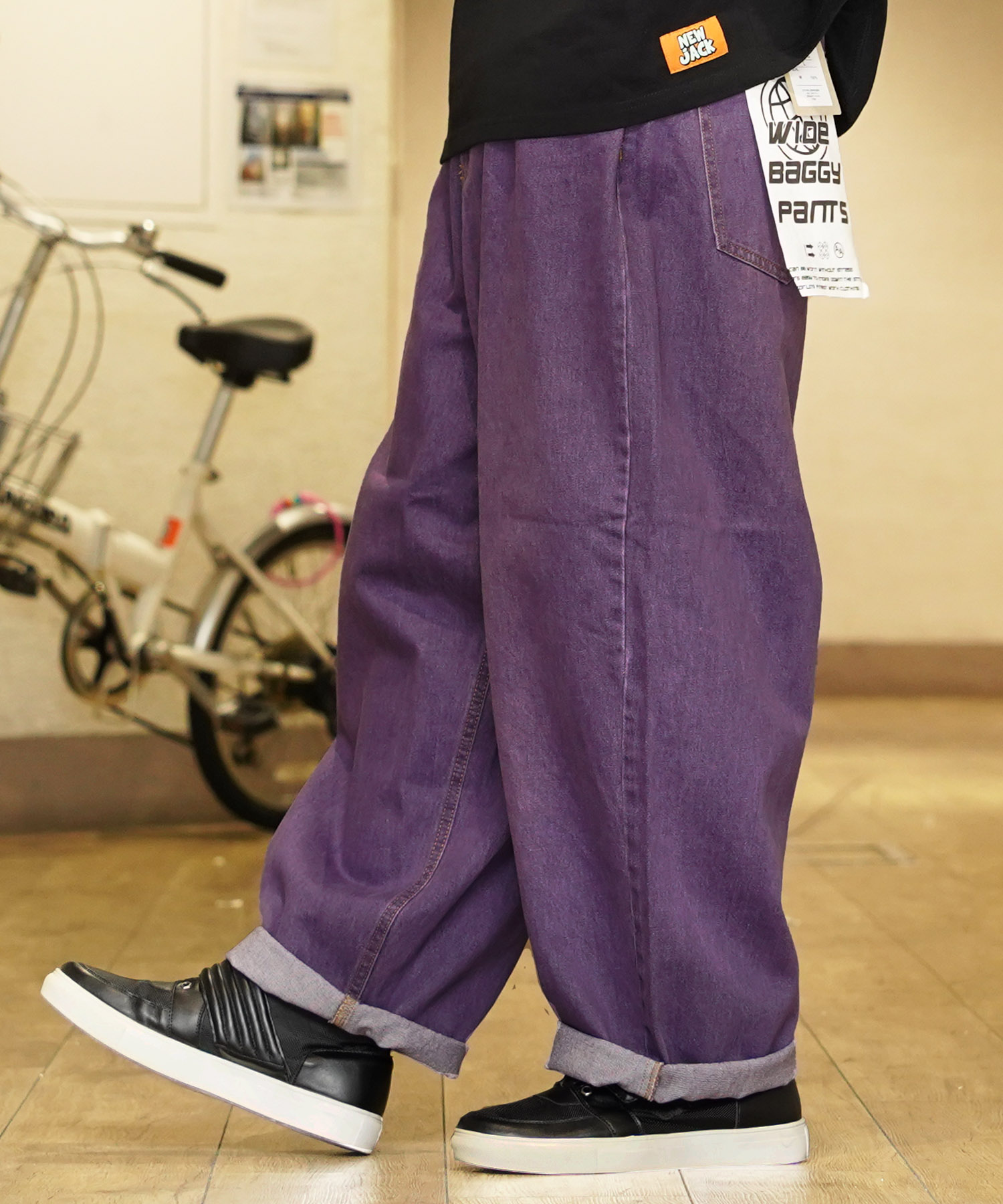 デニムパンツ ワイドデニム バルーンパンツ メンズ パンツ