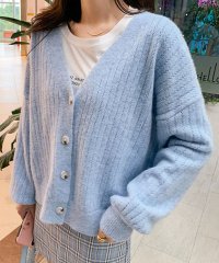 Dewlily/デューリリー Dewlily ドロップショルダーカーディガン 秋 冬 韓国ファッション 10代 20代 30代 レディース 暖かい 可愛い 大人カジュアル シン/505623561