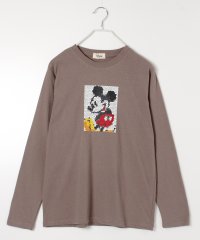 DISNEY/【DISNEY/ディズニー】Mickey Mouse 天竺 プリント/刺繍 長袖Tシャツ/505576256