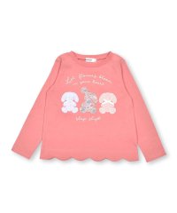 SLAP SLIP/アニマルウサギパッチ刺しゅうプリント裾スカラップ長袖Tシャツ(80~130cm)/505597416