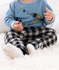 fillot de bebe reduction/チェックジャガードロングパンツ (70~90cm)/505622725