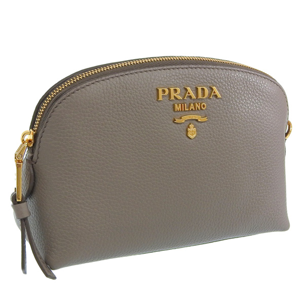 PRADA プラダ VITELLO DAINO レザー ポーチ PRADA プラダ VITELLO DAINO レザー ポーチ【送料0/国内即発