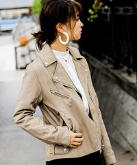 Fashion Letter/ファッションレター Fashion Letter フェイクシングルライダースジャケット/505624182
