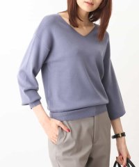 OFUON/ベーシックVネックニット/洗える/505624654