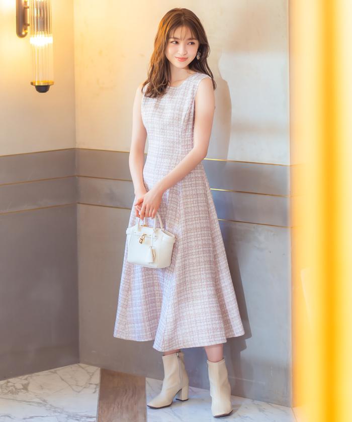 ラメツイードワンピース(505624671) | ウィルセレクション ラメツイードワンピース(505624671) | ウィルセレクション