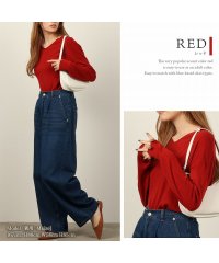 MAC HOUSE/マックハウス Mac－House NAVY ネイビー カシミヤタッチVネックプルオーバー 112335801/505624810