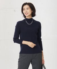 J.PRESS LADIES（LARGE SIZE）/針抜きフライス ボトルネック リブ カットソー/505625926