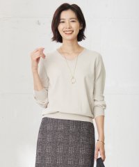 J.PRESS LADIES（LARGE SIZE）/【洗える】PRINCE Vネック ニット/505625937