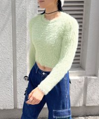Jewelobe/ジュエローブ Jewelobe シャギーショートニット/505525791