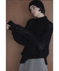 CLANE/DOT MESH MOHAIR OVER KNIT TOPS/505602690