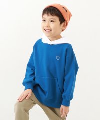 devirock/フード配色 スウェットプルパーカー 子供服 キッズ 男の子 女の子 トップス パーカー トレーナー プルパーカー 綿100% 吸汗 裏毛/505615664